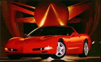 C5 Corvette in wind tunnel