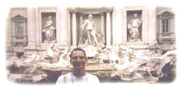 Paulo na Fontana di Trevi