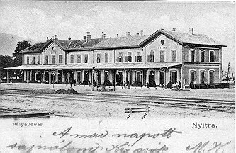 �elezni�n� stanica v roku 1907