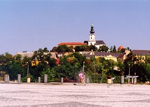 A view of the castle from Svatopluk�s square