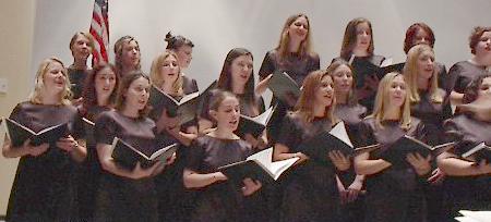 Singing at the concert!