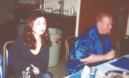 Donnie and I sitting at the table