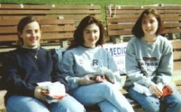Mel, me, and Stacey in 1996