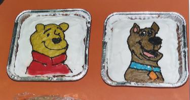 Winnie the Pooh and Scooby Doo Cakes (that rhymes!)