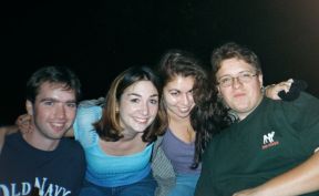 Vince, me, Ang, and Tim