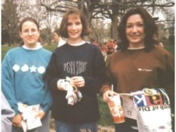 Waiting to begin the walk in '97