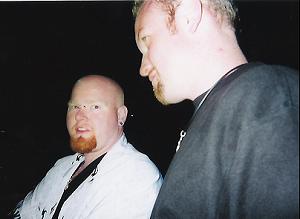 Eric and Donnie standing around