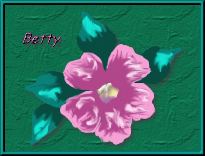 Betty's Painted Flower