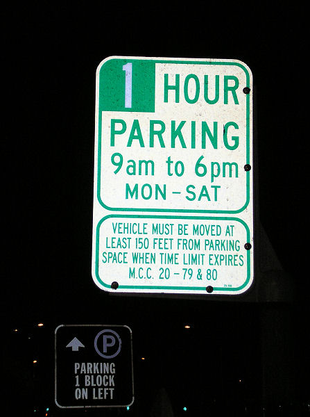 parking sign