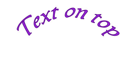  text on a path