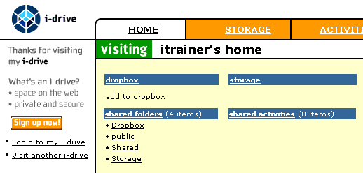 Ordner auf der FreeDisk von PS-Trainer