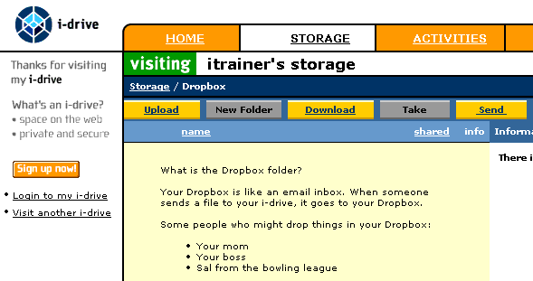  Die Dropbox-Funktion von idrive