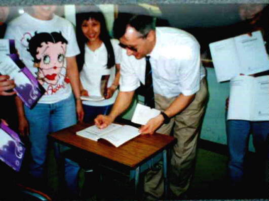 Book signing in Hong Kong