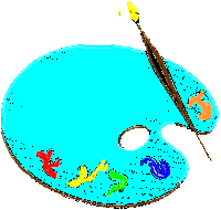 pallette and brush