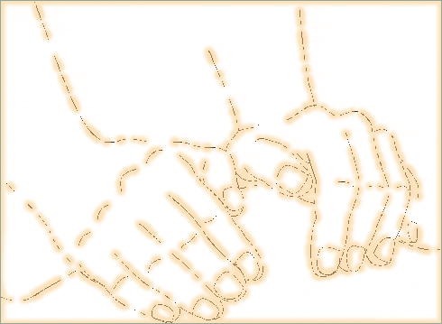Hands of therapists