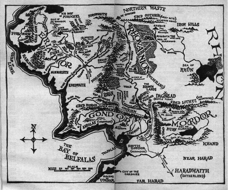 Middle Earth, more Europe than it seems