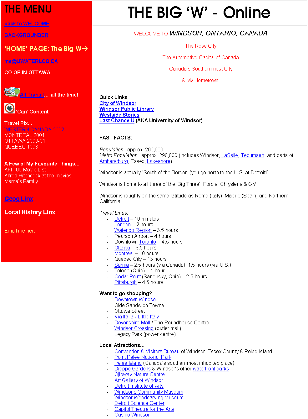 TO WINDSOR, ONTARIO, CANADA