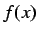 $f(x)$