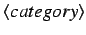 $\langle category \rangle$