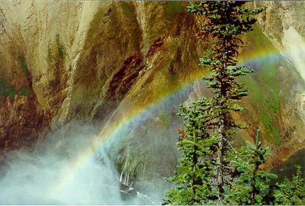 waterfall at Yellow Stone National Park