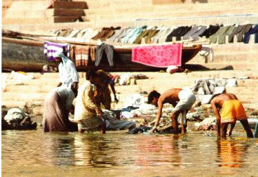 Washing at Ganges River
