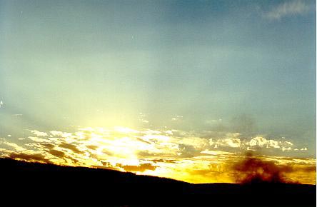 sunset at Snake Valley