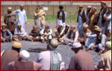 Jirga (court) view. The tribal way of deciding feuds