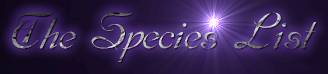 The Species List