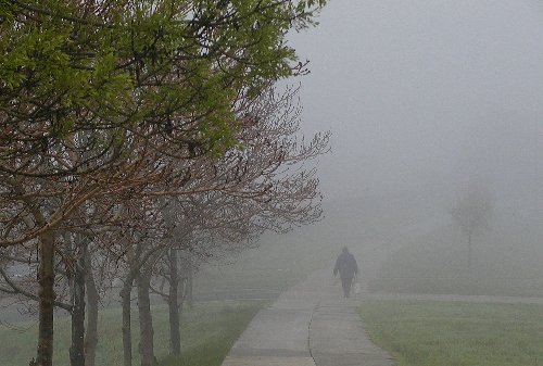 misty