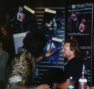 Motley Cr�e bass player Nikki Six talking&nbsp;with Van Halen Bass player Michael Anthony