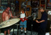 Doug, Logan and Soren in their band room
