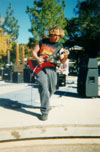 Logan rocking his chops at an show in Ventura County