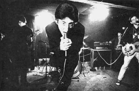 Andy fronting Eater down the Roxy Jan. 13th 1977 (DC Collection)