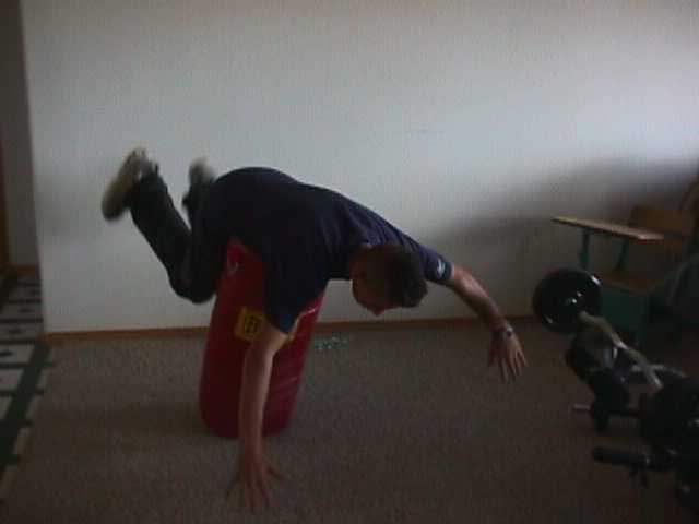 What is he doing?