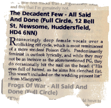 Spiral Scratch #12 July 1991