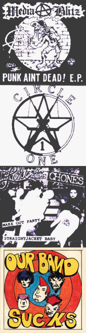 A SELECTION OF EAST LA PUNK SLEEVES