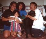 L to R: me, Hope, Mom, Angel, Dad
