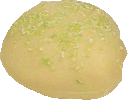 Vodka ganache and lime cream with green coconut sprinkles