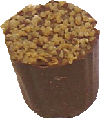 Frangellico ganache, in a giandujain milk cup /croquant