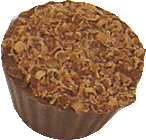 Dark chocolated blended with soft caramel fudge in a milk choc cup