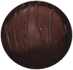 A cocktail of Midori and Malibu filling in dark choc