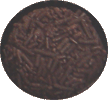 Rum ganache in a dark shell rolled in dark vermicelli
