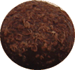 Creamy dark choc centre coated in dark choc and dark choc sprinkles
