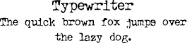 typewriter