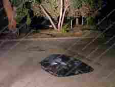 When the car exploded the roof landed 25m away!