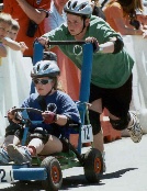 The second pair are racing