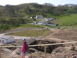 Walking down to the mine site