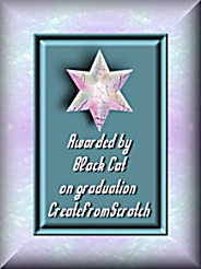 Wooo Hooo ..... My Graduation award from Scratchy College