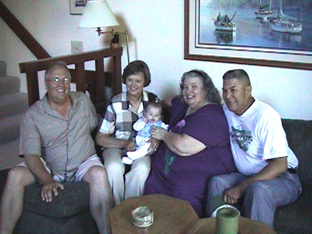 With Grandparents on 4th of July
