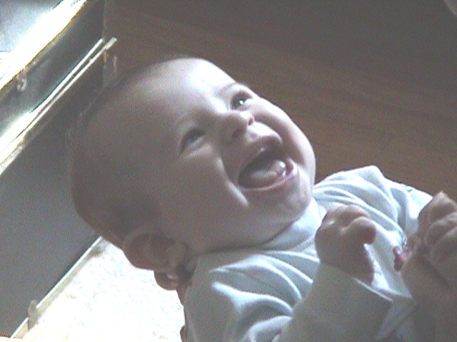 Giggling with Mommy